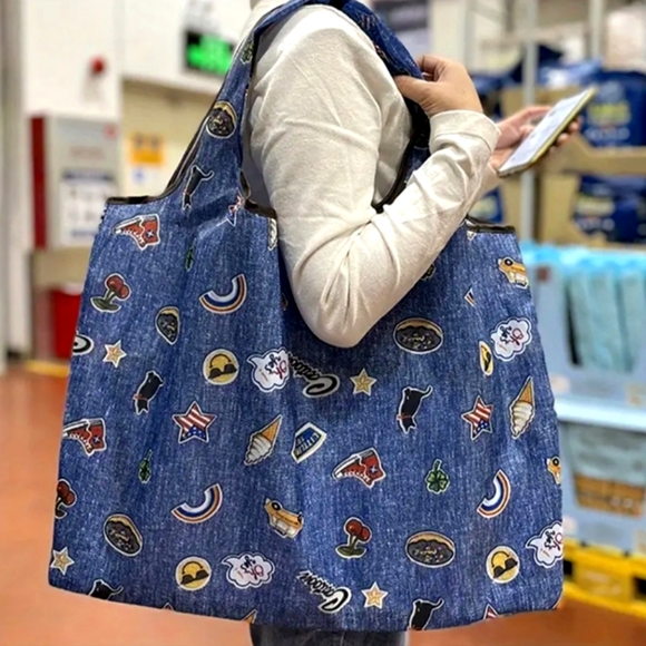 Multi Print Rainbow, Cats Emoji Reusable Market Bag✨️ - Picture 2 of 5